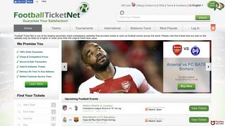 Football Ticket Net: Buy Football Tickets Online 2018/19