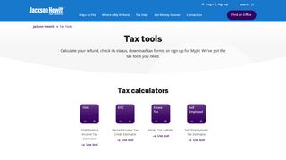Tax Tools - Jackson Hewitt