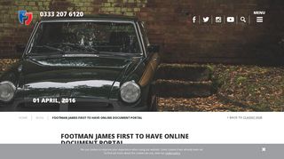 Footman James first to have online document portal | Footman James