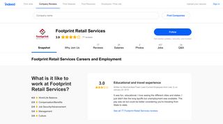 Footprint Retail Services Careers and Employment | Indeed.com