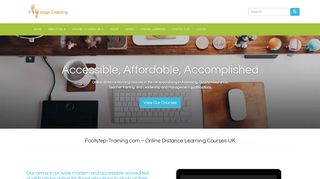Footstep Training - Online Distance Learning Courses UK