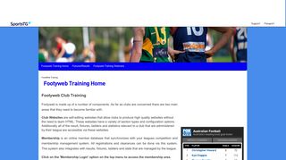 Membership Login - FootyWeb Training - SportsTG