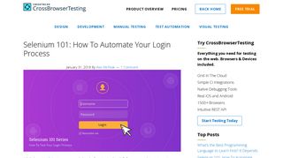 Selenium 101: How To Automate Your Login Process ...