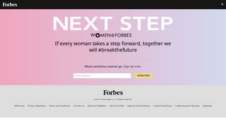 Sign Up for Women at Forbes