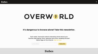 Sign Up for Overworld by Forbes