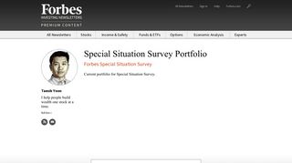 Special Situation Survey Portfolio – Forbes Premium Investing ...