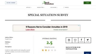 Special Situation Survey | Stock Gumshoe
