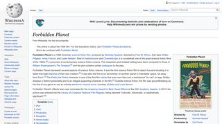 Forbidden Planet - Wikipedia