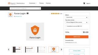 Force Login - Magento Marketplace