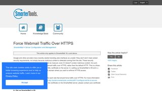 Force Webmail Traffic Over HTTPS - SmarterTools