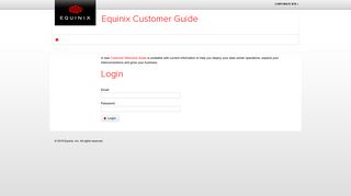 Customer Guide - Equinix