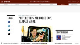 Picture This: Air Force Cop, Hard at Work | WIRED