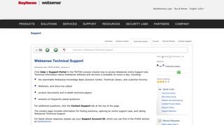 Websense Technical Support