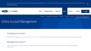 Online Account Management | Save with Ford Money