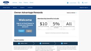 Owner Advantage Rewards | Services | Official Ford Owner Site