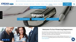 Auto Financing | Application and Information | Jordan Ford