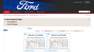 B2B User Login - Ford Employee Forum - Blue Oval Forums