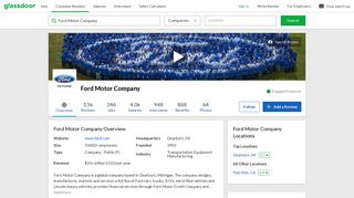 Working at Ford Motor Company | Glassdoor