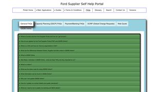 Supplier Frequently Asked Questions (FAQs) - Ford