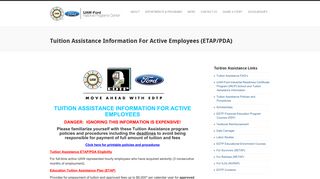 Tuition Assistance Information For Active Employees (ETAP/PDA ...