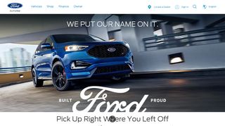 Ford – New Cars, Trucks, SUVs, Crossovers & Hybrids | Vehicles Built ...