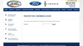 Member Login - Ford Minority Dealers Association