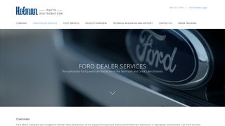 FORD DEALER SERVICES - Holman Automotive Group, Inc.