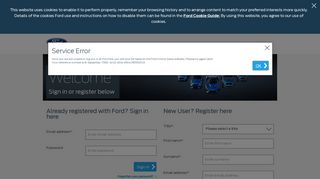 My Ford - Sign in or register | Ford UK