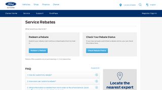 Service Rebates - Ford Owner