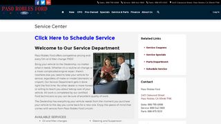 Ford Service Center | Paso Robles Ford
