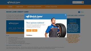 Quick Lane® Credit Card | Quick Lane® | Tire & Auto Center