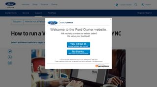How to run a Vehicle Health Report with SYNC | SYNC | Official Ford ...