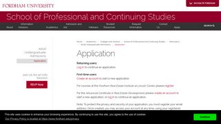 Application | Application | Fordham