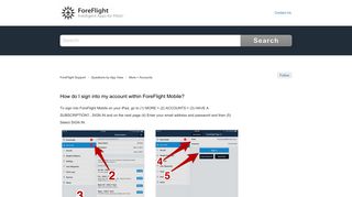 How do I sign into my account within ForeFlight Mobile? – ForeFlight ...