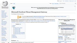 Microsoft Forefront Threat Management Gateway - Wikipedia