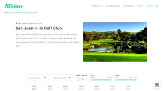 San Juan Hills Golf Club - Tee Times | Forelinx