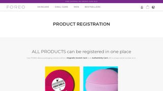 Product Registration | FOREO