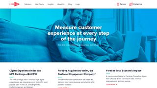 ForeSee: Customer Experience Measurement
