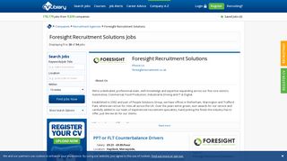 Latest Foresight Recruitment Solutions jobs - UK's leading ...