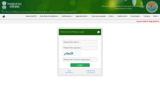 State Login - Welcome to PARIVESH