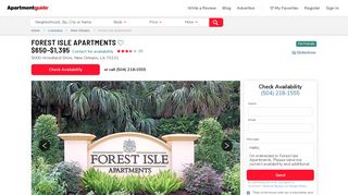 Forest Isle Apartments - New Orleans, LA 70131 - Apartment Guide