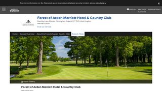 Forest of Arden Country Club Rates and FAQ's - Marriott