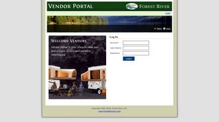 Login Page - Forest River, Inc.