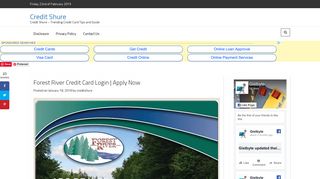 Forest River Credit Card Login | Apply Now - Credit Shure