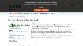 Forestry Commission England | Land Portal | Securing Land Rights ...