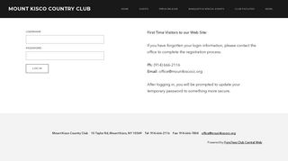 ForeTees App - Member Login - Mount Kisco Country Club