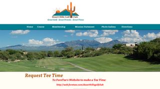 Request Tee Time - Private Golf Course, Green Valley Arizona-Desert ...