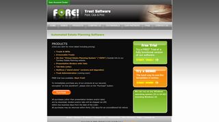 Products - Fore! Trust Software: assemble living trusts and wills
