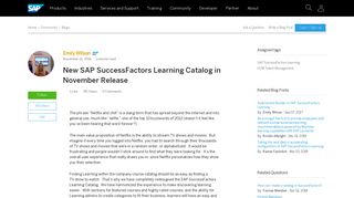 New SAP SuccessFactors Learning Catalog in November Release ...
