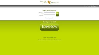 Login - Forever Living Products Mobile